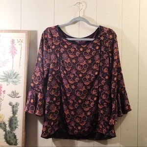 LOFT Outlet Boho Bell Sleeve Blouse
